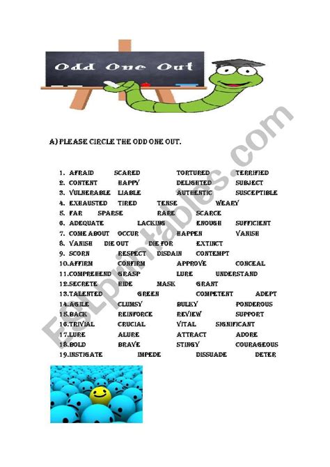 odd one out synonym|odd one out meaning.